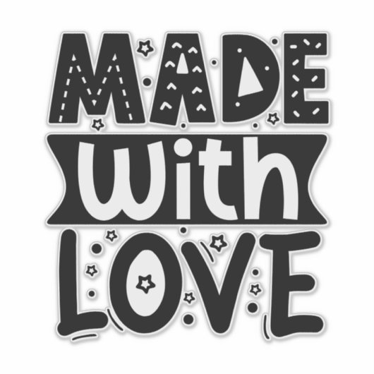 Pegatina de vinilo con forma personalizada シール (正面)