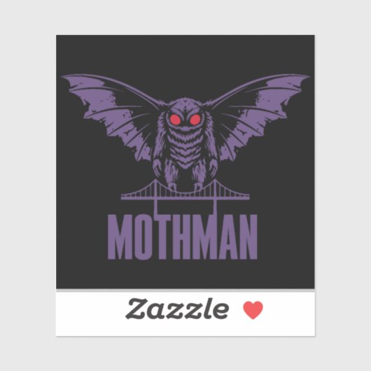 Pegatina de vinilo con forma personalizada mothman シール (シート)