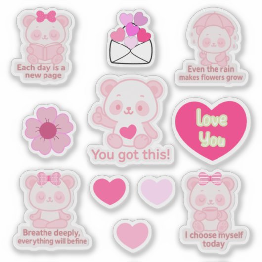 Pegatina de Vinilo Panda シール (正面)