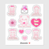 Pegatina de Vinilo Panda シール (シート)