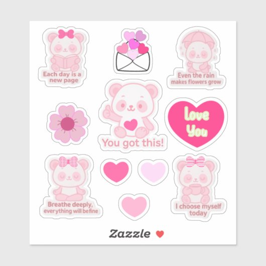 Pegatina de Vinilo Panda シール (シート)