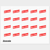 Pegatina Die Linke German Politics Square Sticker スクエアシール (シート)