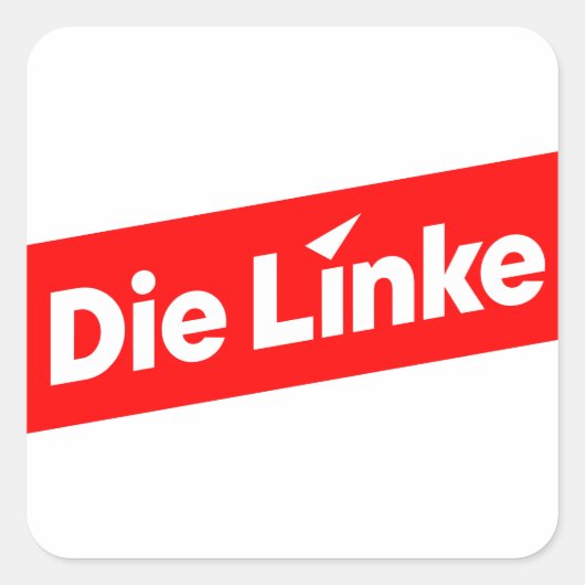 Pegatina Die Linke German Politics Square Sticker スクエアシール (正面)
