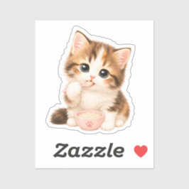 Pegatina Gatito Kawaii Adorable シール