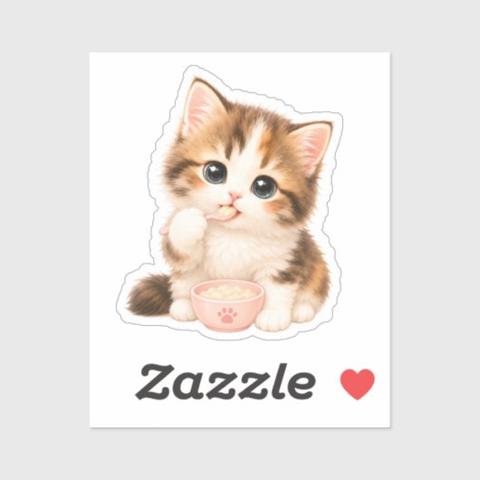 Pegatina Gatito Kawaii Adorable シール (シート)