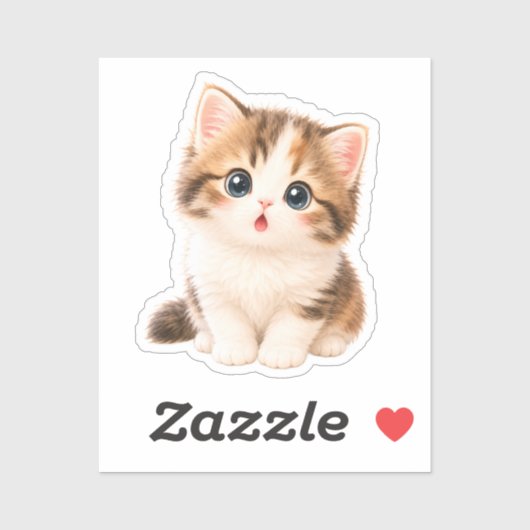Pegatina Gatito Kawaii Adorable シール (シート)