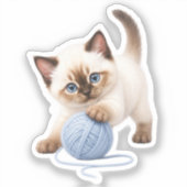 Pegatina Gatito Kawaii Adorable シール (正面)