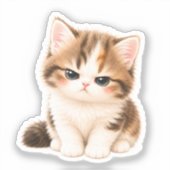 Pegatina Gatito Kawaii Adorable シール (正面)
