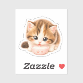 Pegatina Gatito Kawaii Adorable シール