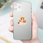 Pegatina Gatito Kawaii Adorable シール (スマートフォン)
