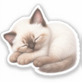 Pegatina Gatito Kawaii Adorable シール (正面)