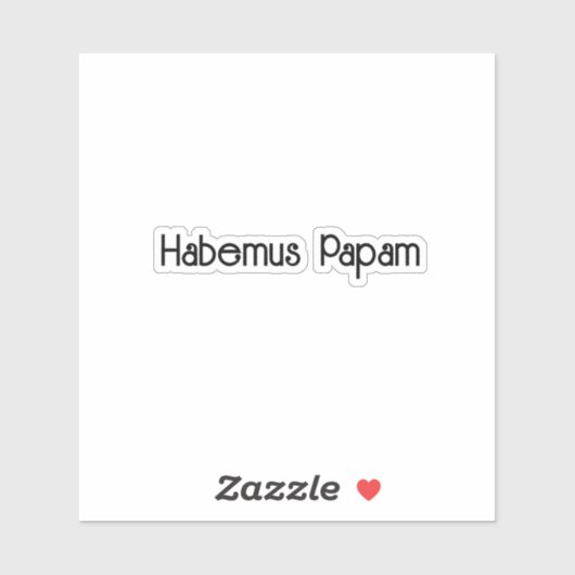 Pegatina Habemus Papam シール (シート)