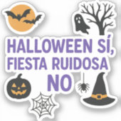 Pegatina Halloween para introvertidas シール (正面)