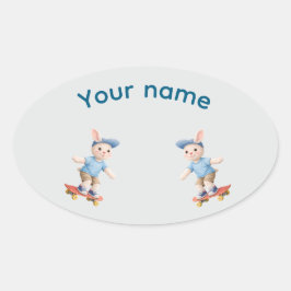 Pegatina Ovalada Sweet Collection 楕円形シール