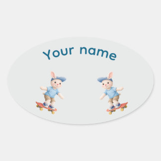 Pegatina Ovalada Sweet Collection 楕円形シール