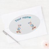 Pegatina Ovalada Sweet Collection 楕円形シール (封筒)