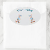 Pegatina Ovalada Sweet Collection 楕円形シール (バッグ)