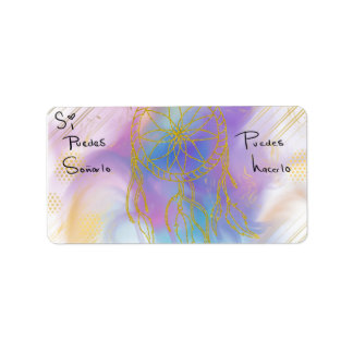 Pegatina puedes hacerlo  ラベル