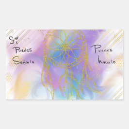 Pegatina puedes hacerlo  長方形シール