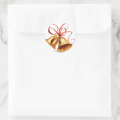 pegatina redonda clasica con campanita ラウンドシール (バッグ)