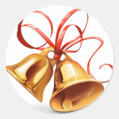 pegatina redonda clasica con campanita ラウンドシール (正面)