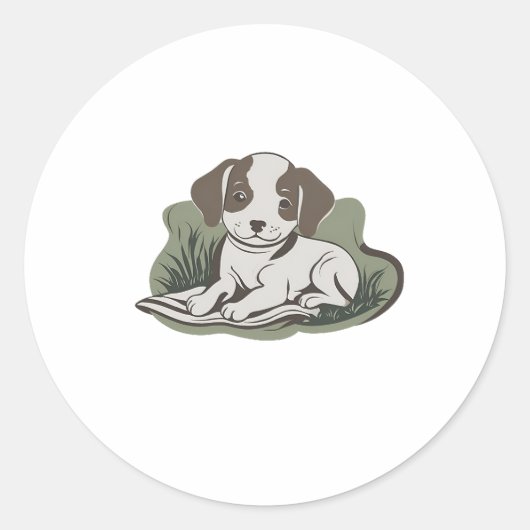  Pegatina Redonda Clásica Pegatinas  ラウンドシール (正面)