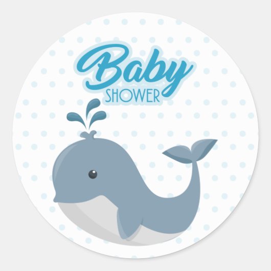 Pegatina Redonda nice baby shower ラウンドシール (正面)
