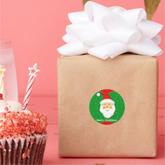 Pegatina Redonda - Santa Claus ラウンドシール