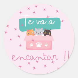 Pegatina Redonda Stickers para regalos ラウンドシール