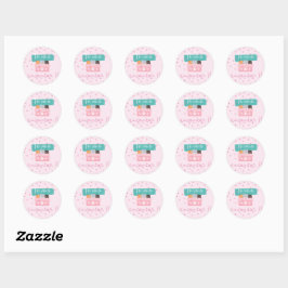 Pegatina Redonda Stickers para regalos ラウンドシール