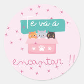 Pegatina Redonda Stickers para regalos ラウンドシール (正面)