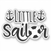 Pegatina troquelada Little sailor シール (正面)