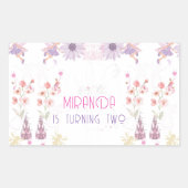 Pegatinas  con diseño de Hadas 長方形シール (正面)