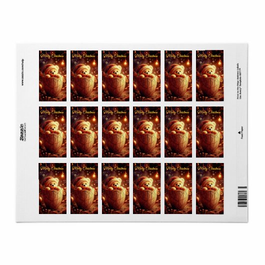 pegatinas de Navidad  ラベル (フルシート)