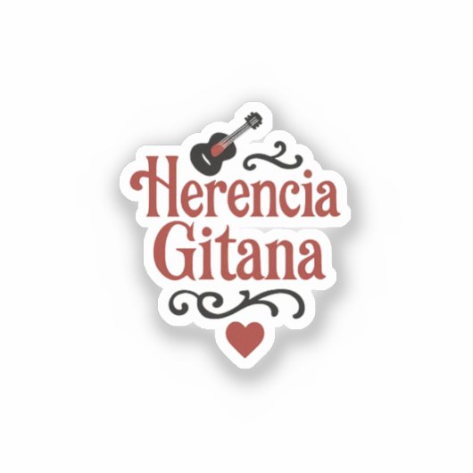 Pegatinas Herencia Gitana-Colección Raíz Gitana シール (正面)