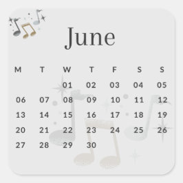 Pegatinas mes del año - June (S'I) *2022 スクエアシール