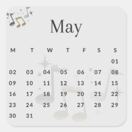 Pegatinas mes del año - May (S'I) *2022 スクエアシール