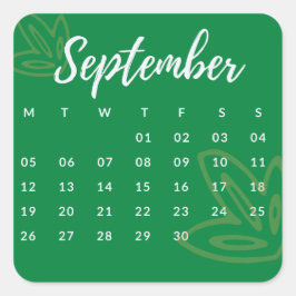 Pegatinas mes del año - September (S'G) *2022 スクエアシール