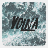 Pegatinas Volna olas スクエアシール (正面)