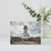 Pegggys Point Light house, Nova Scotia,カナダ ポストカード (スタンド正面)