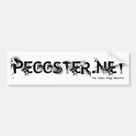 Peggster.netのステッカー バンパーステッカー (正面)