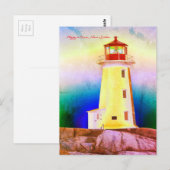Peggy's Cove  Lighthouse Route Nova Scotia ポストカード (正面/裏面)