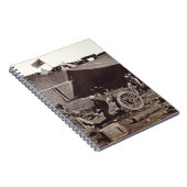 Pehlangの城砦1860年(卵白の銀のプリント) ノートブック (右側)