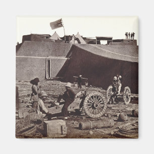 Pehlangの城砦1860年(卵白の銀のプリント) マグネット