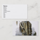 Pehriska-Ruhpa、Minatarreまたは大きい膨らまされたインディアン、 名刺 (正面/裏面)