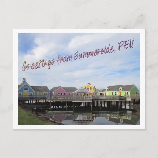 PEIのサマーズイドからこんにちは！ ポストカード (正面)