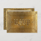 PeifferフォーマルなRSVPのカード 出欠カード (正面/裏面)