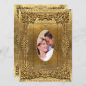 Peifferフォーマル写結婚真5.5 x 7.5 招待状 (正面/裏面)