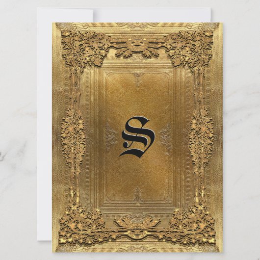 Peiffer 6.5 x 8.75 Monogram Weding Invite（Peiffer  招待状 (裏面)