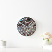 Peinture abstraite artisanale - Kook Art - Horloge ラウンド壁時計 (ホーム)